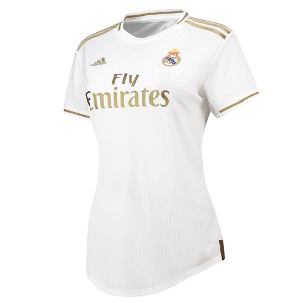 Camiseta Real Madrid 1ª Kit Mujer 2019 2020 Blanco